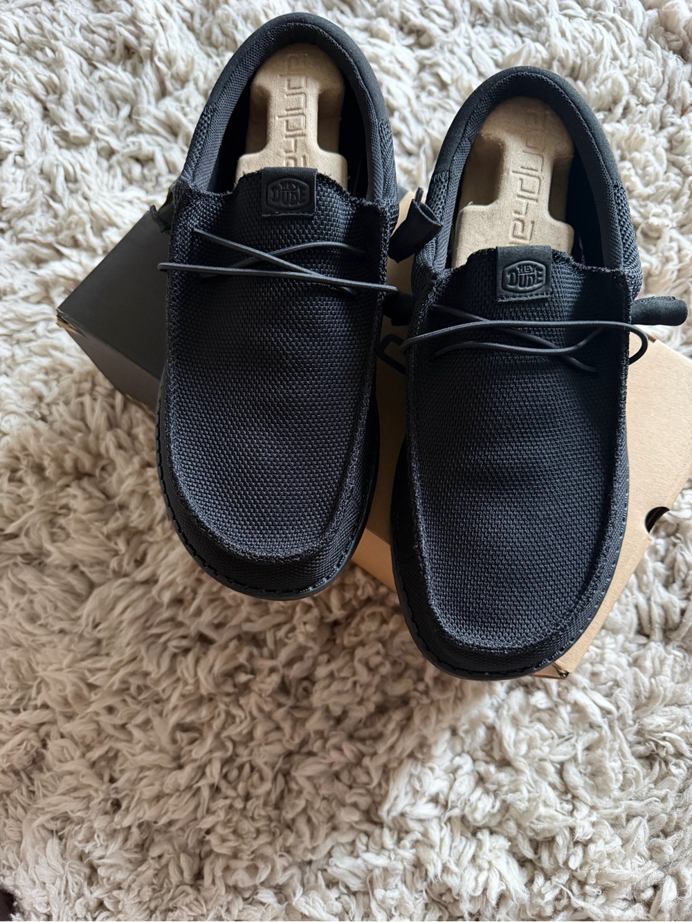 Hey Dude Black Slip-On Loafers for Men size 11 wide